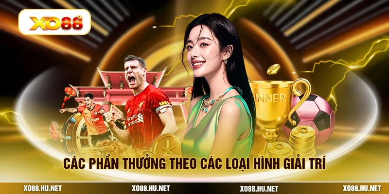 Các phần thưởng theo các loại hình giải trí